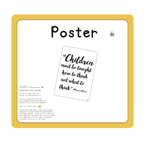 Positieve poster "Children must be..."