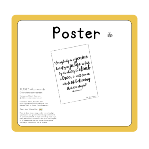 Positieve poster "Everybody is a..."