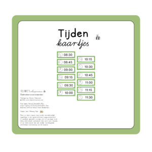 Tijden kaartjes