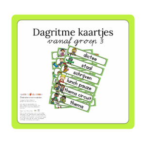 Dagritme kaarten (vanaf groep 3)